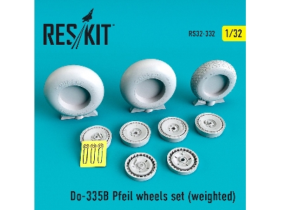 Do-335&#1042; Pfeil Wheels Set Weighted - zdjęcie 1