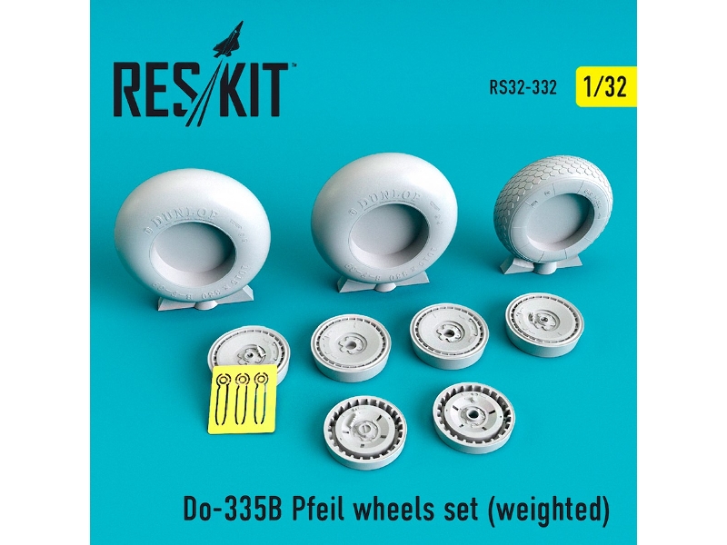 Do-335&#1042; Pfeil Wheels Set Weighted - zdjęcie 1