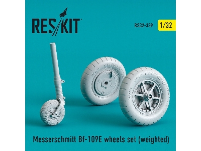 Bf-109e Wheels Set (Weighted) - zdjęcie 1