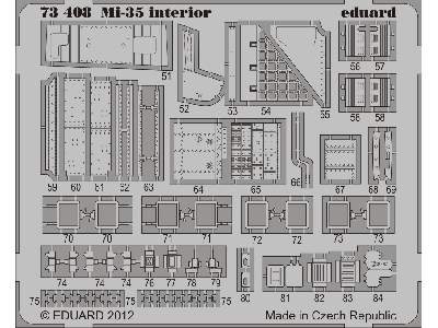  Mi-35 interior S. A. 1/72 - Zvezda - blaszki - zdjęcie 3