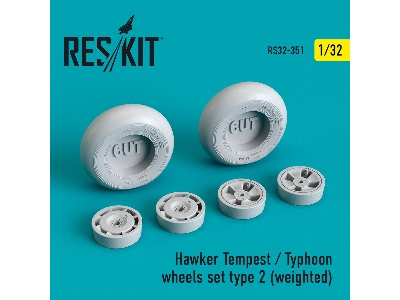 Hawker Tempest/Typhoon Wheels Set Type 2 (Weighted) - zdjęcie 1