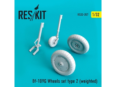 Bf-109g Wheels Set Type 2 (Weighted) - zdjęcie 1