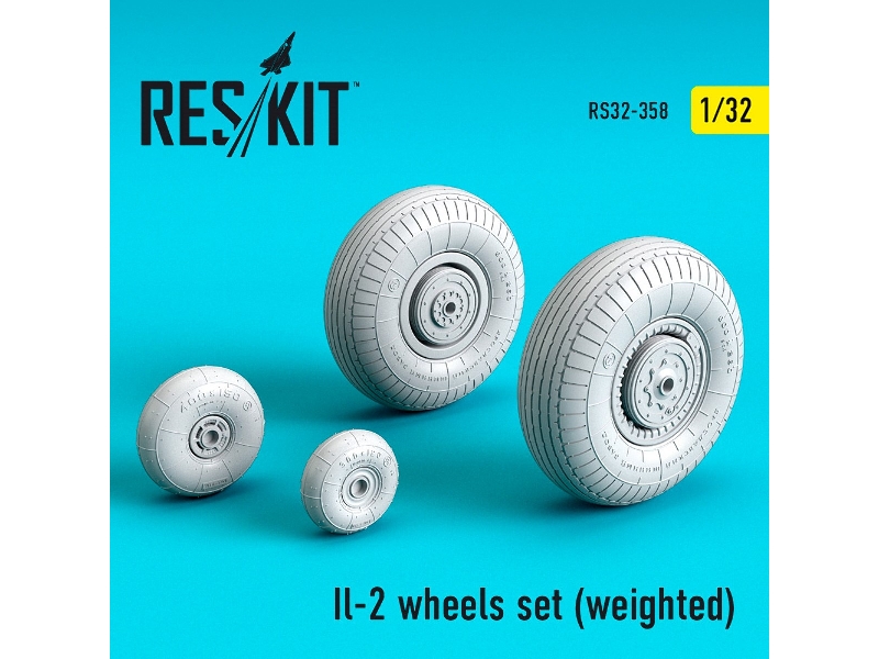 Il-2 Wheels Set (Weighted) - zdjęcie 1 Il-2 Wheels Set (Weighted) - zdjęcie 1