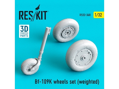 Bf-109k Wheels Set (Weighted) - zdjęcie 1