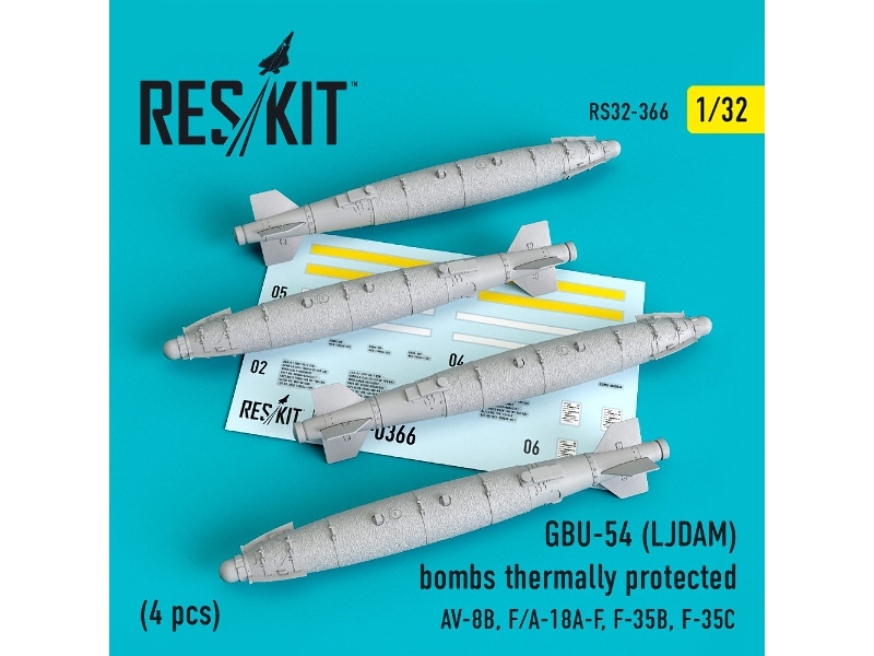 Gbu-54 (Ljdam) Bombs Thermally Protected (4 Pcs) (Av-8b, F/A-18a-f, F-35b, F-35c) - zdjęcie 1 Gbu-54 (Ljdam) Bombs Thermally Protected (4 Pcs) (Av-8b, F/A-18a-f, F-35b, F-35c) - zdjęcie 1