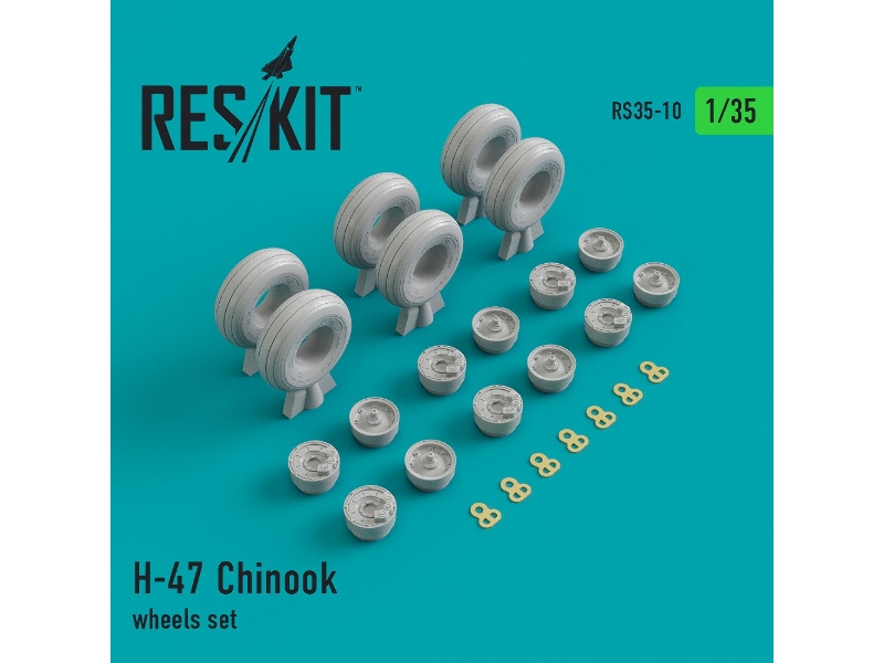 H-47 Chinook Wheels Set - zdjęcie 1 H-47 Chinook Wheels Set - zdjęcie 1