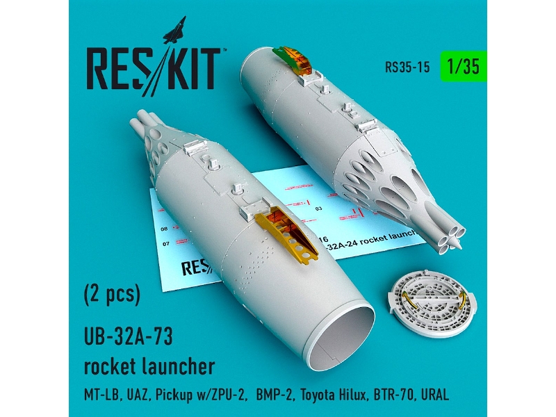 Ub-32a-73 Rocket Launcher 2 Pcs Mt-lb, Uaz, Pickup W/Zpu-2, Bmp-2, Toyota Hilux, Btr-70, Ural - zdjęcie 1 Ub-32a-73 Rocket Launcher 2 Pcs Mt-lb, Uaz, Pickup W/Zpu-2, Bmp-2, Toyota Hilux, Btr-70, Ural - zdjęcie 1