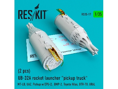 Ub-32a Rocket Launcher Pickup Truck 2 Pcs Mt-lb, Uaz, Pickup W/Zpu-2, Bmp-2, Toyota Hilux, Btr-70, Ural - zdjęcie 1
