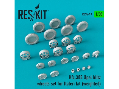 Kfz.305 Opel Blitz Wheels Set Weighted - zdjęcie 1