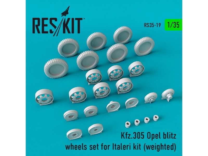 Kfz.305 Opel Blitz Wheels Set Weighted - zdjęcie 1