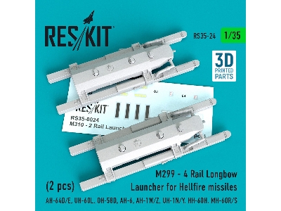 M310 - 2 Rail Launcher For Hellfire Missiles (2 Pcs) (Ah-64d/E, Uh-60l, Oh-58d, Ah-6, Ah-1w/Z, Uh-1n/Y, Hh-60h, Mh-60r/S) - zdję