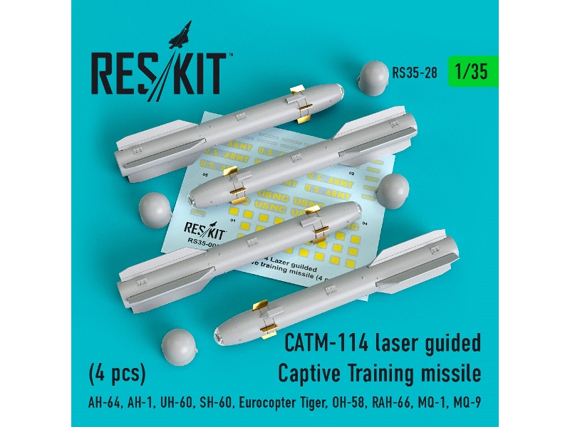 Catm-114 Laser Guided Captive Training Missiles (4 Pcs) (Ah-64, Ah-1, Uh-60, Sh-60, Eurocopter Tiger, Oh-58, Rah-66, Mq-1, Mq-9) Catm-114 Laser Guided Captive Training Missiles (4 Pcs) (Ah-64, Ah-1, Uh-60, Sh-60, Eurocopter Tiger, Oh-58, Rah-66, Mq-1, Mq-9)