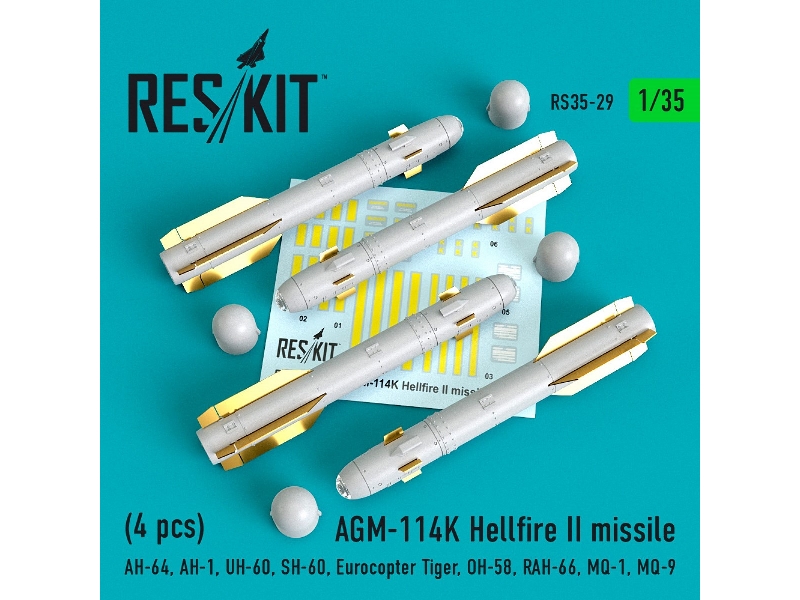 Agm-114k Hellfire Ii Missiles (4 Pcs) (Ah-64, Ah-1, Uh-60, Sh-60, Eurocopter Tiger, Oh-58, Rah-66, Mq-1, Mq-9) - zdjęcie 1 Agm-114k Hellfire Ii Missiles (4 Pcs) (Ah-64, Ah-1, Uh-60, Sh-60, Eurocopter Tiger, Oh-58, Rah-66, Mq-1, Mq-9) - zdjęcie 1