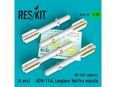 Agm-114l Longbow Hellfire Missiles (4 Pcs)(Ah-64d Longbow) - zdjęcie 1