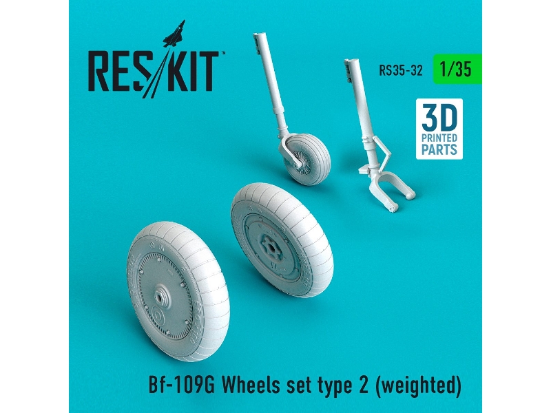 Bf-109g Wheels Set Type 2 (Weighted) - zdjęcie 1 Bf-109g Wheels Set Type 2 (Weighted) - zdjęcie 1