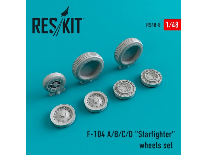 Lockheed F-104 A/B/C/D Starfighter Wheels Set - zdjęcie 1