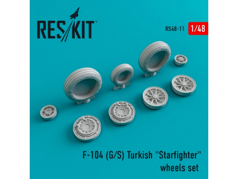 Lockheed F-104 (G/S) Turkish Starfighter Wheels Set - zdjęcie 1