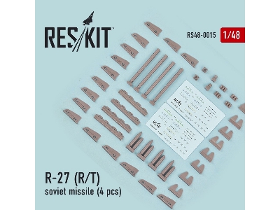 R-27 R/T Soviet Missile (4 Pcs) (Mig-29, Su-27/30/33/34/35) - zdjęcie 3