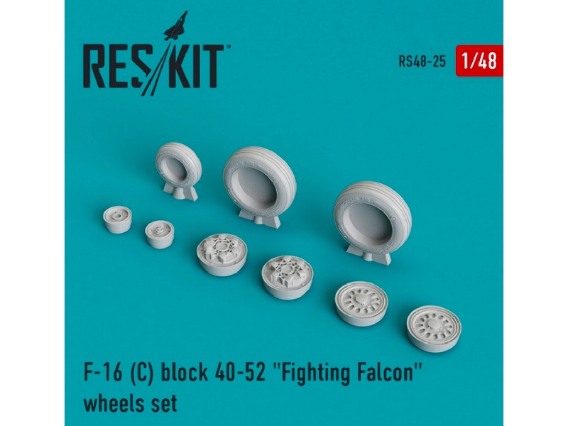 General Dynamics F-16 (C) Block 40-52 Fighting Falcon Wheels Set - zdjęcie 1 General Dynamics F-16 (C) Block 40-52 Fighting Falcon Wheels Set - zdjęcie 1