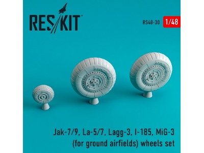 Jak-7/9, La-5/7, Lagg-3, I-185, Mig-3 For Ground Airfields Wheels Set - zdjęcie 1