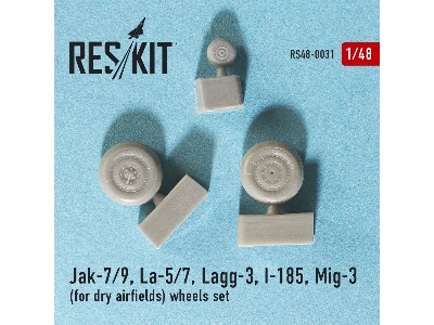 Jak-7/9, La-5/7, Lagg-3, I-185, Mig-3 (For Dry Airfields) Wheels Set - zdjęcie 2