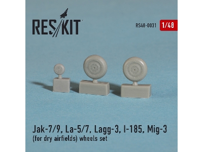 Jak-7/9, La-5/7, Lagg-3, I-185, Mig-3 (For Dry Airfields) Wheels Set - zdjęcie 3