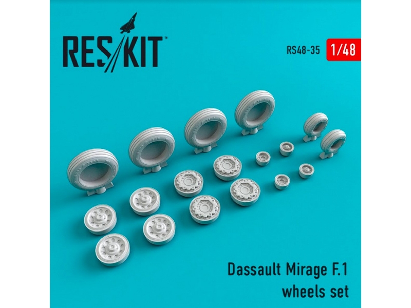 Dassault Mirage F.1 Wheels Set - zdjęcie 1 Dassault Mirage F.1 Wheels Set - zdjęcie 1