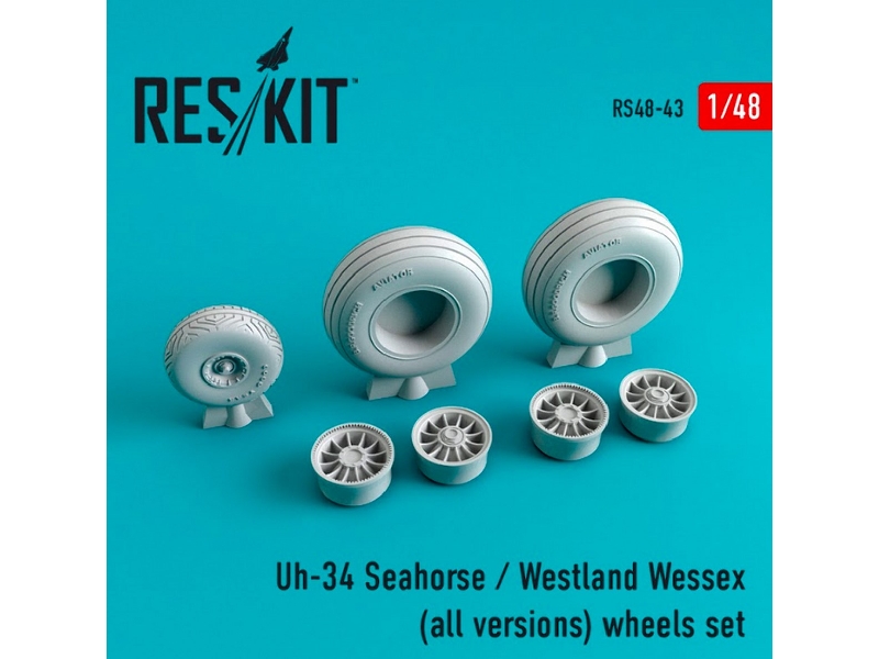Uh-34 Seahorse / Westland Wessex (All Versions) Wheels Set - zdjęcie 1 Uh-34 Seahorse / Westland Wessex (All Versions) Wheels Set - zdjęcie 1