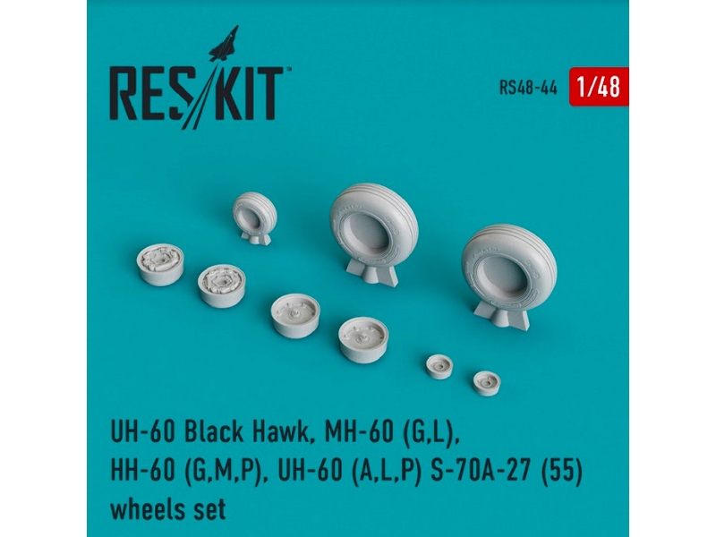 Uh-60 (All Versions) Wheels Set - zdjęcie 1 Uh-60 (All Versions) Wheels Set - zdjęcie 1