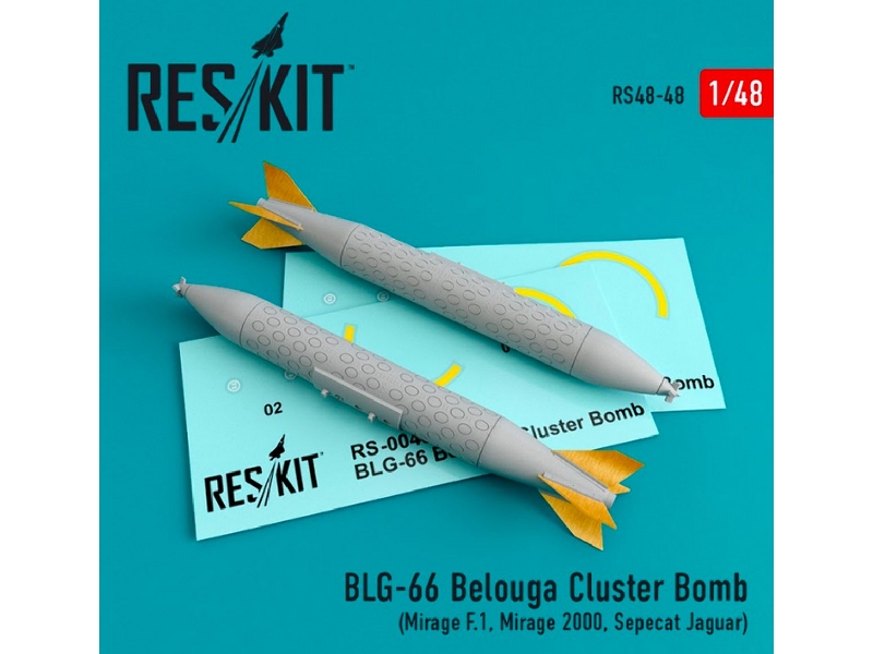 Blg-66 Belouga Cluster Bomb (2 Pcs) (Mirage F.1, Mirage 2000, Sepecat Jaguar) - zdjęcie 1