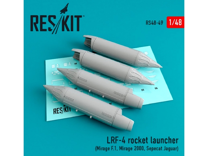 Lrf-4 Rocket Launcher (4 Pcs) (Mirage F.1, Mirage 2000, Sepecat Jaguar) - zdjęcie 1 Lrf-4 Rocket Launcher (4 Pcs) (Mirage F.1, Mirage 2000, Sepecat Jaguar) - zdjęcie 1