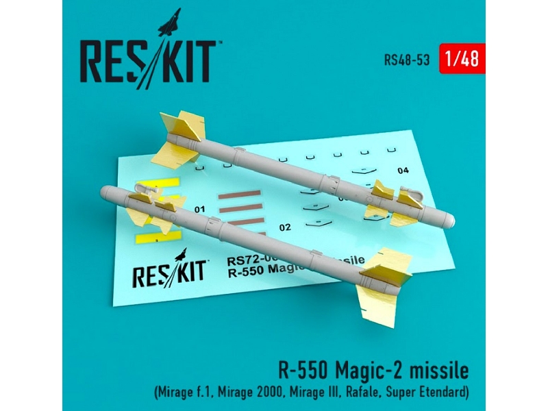 R-550 Magic-2 Missile (4 Pcs) (Mirage F.1, Mirage 2000, Mirage Iii, Rafale, Super Etendard) - zdjęcie 1