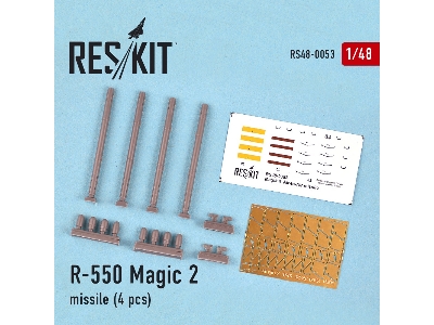 R-550 Magic-2 Missile (4 Pcs) (Mirage F.1, Mirage 2000, Mirage Iii, Rafale, Super Etendard) - zdjęcie 2