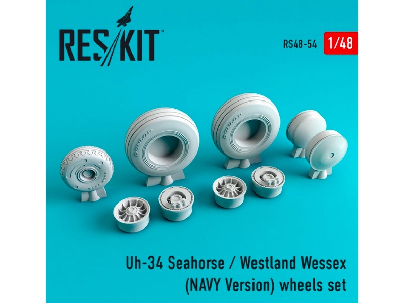 Uh-34 Seahorse / Westland Wessex (Navy Version) Wheels Set - zdjęcie 1 Uh-34 Seahorse / Westland Wessex (Navy Version) Wheels Set - zdjęcie 1