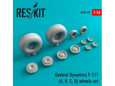 General Dynamics F-111 (A, B, C, D) Wheels Set - zdjęcie 1