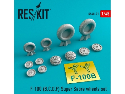 North American F-100 Super Sabre Wheels Set - zdjęcie 1