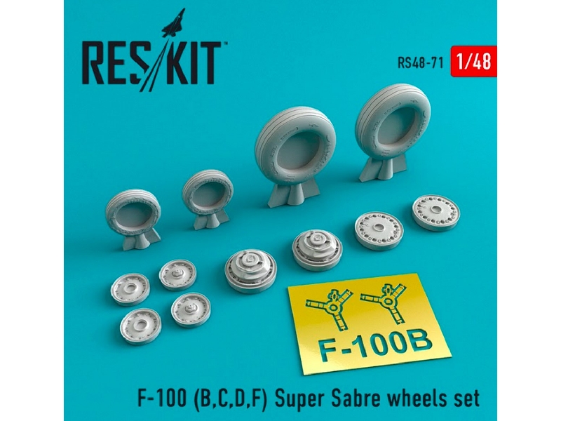 North American F-100 Super Sabre Wheels Set - zdjęcie 1