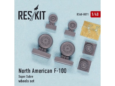 North American F-100 Super Sabre Wheels Set - zdjęcie 2