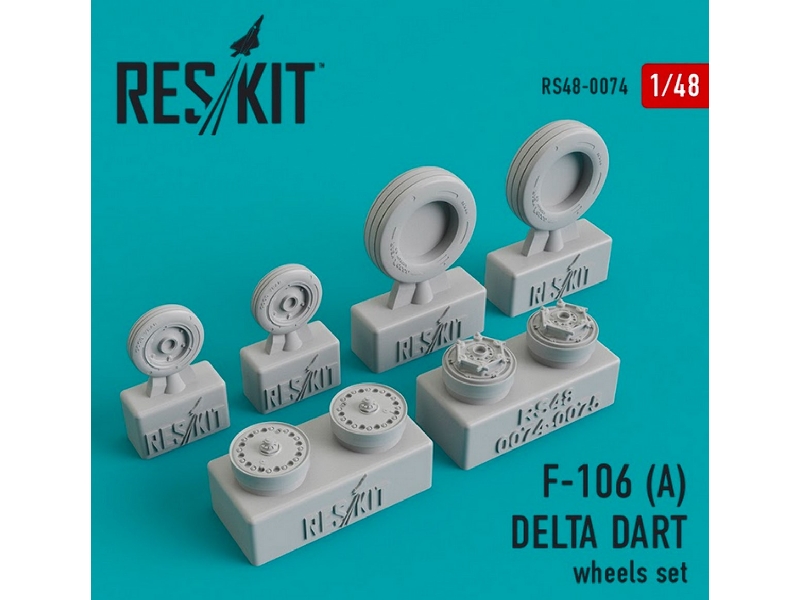 Convair F-106 (А) Delta Dart Wheels Set - zdjęcie 1 Convair F-106 (А) Delta Dart Wheels Set - zdjęcie 1