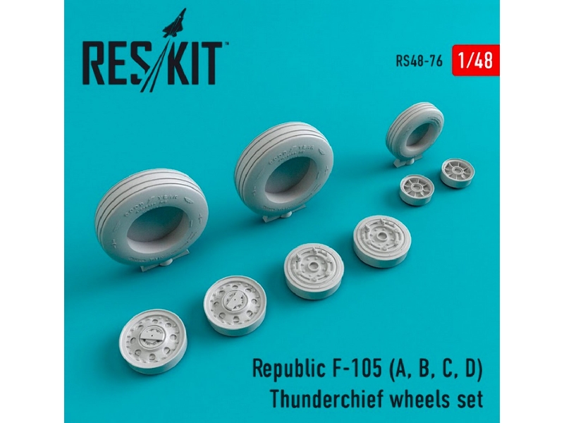 Republic F-105 (A, B, C, D) Thunderchief Wheels Set - zdjęcie 1