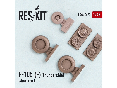 Republic F-105 (F,) Thunderchief Wheels Set - zdjęcie 2