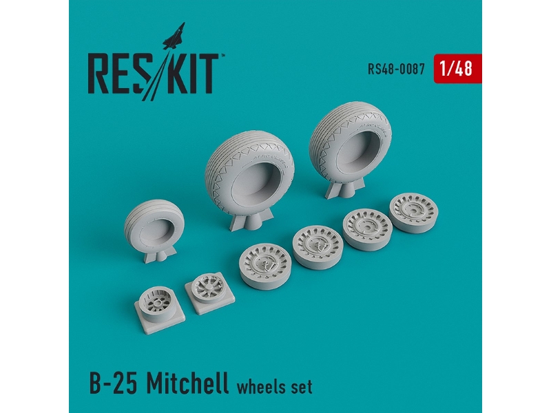 North American B-25 Mitchell Wheels Set - zdjęcie 1 North American B-25 Mitchell Wheels Set - zdjęcie 1