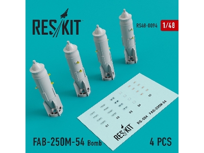 Fab-250&#1052;-54 Bomb (4 Pcs) (Mig-21/23/27/29, Su-7/17/20/22/24/25/27/30/34, Yak-130) - zdjęcie 1