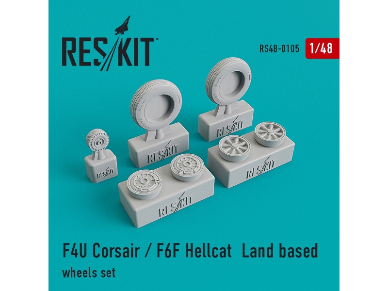 F4u Corsair / F6f Hellcat Land Based Wheels Set - zdjęcie 1 F4u Corsair / F6f Hellcat Land Based Wheels Set - zdjęcie 1
