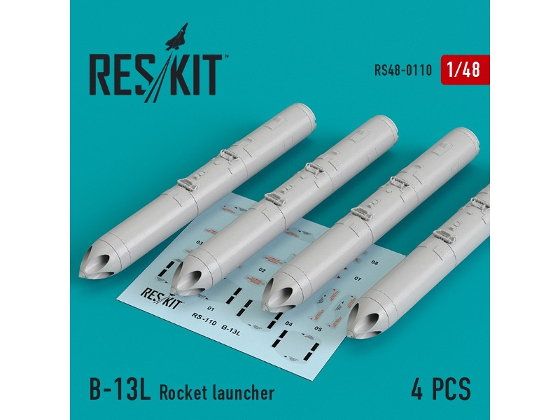 B-13l Rocket Launcher (4 Pcs) (Su-17/24/25/30/34, Mig-27/29, Yak-130) - zdjęcie 1 B-13l Rocket Launcher (4 Pcs) (Su-17/24/25/30/34, Mig-27/29, Yak-130) - zdjęcie 1