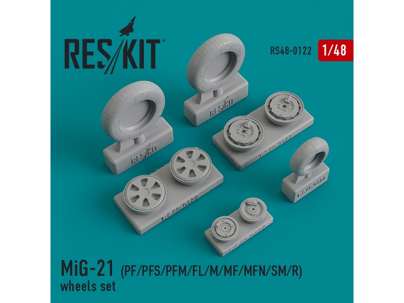 Mig-21 (Pf/Pfs/Pfm/Fl/M/Mf/Mfn/Sm/R) Wheels Set - zdjęcie 1 Mig-21 (Pf/Pfs/Pfm/Fl/M/Mf/Mfn/Sm/R) Wheels Set - zdjęcie 1