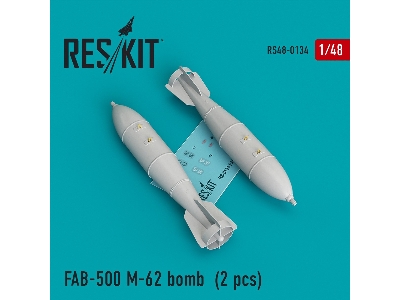 Fab-500 M-62 Bomb (2 Pcs) (Su-17, Su-22, Su-24, Su-25, Su-30, Su-34) - zdjęcie 1