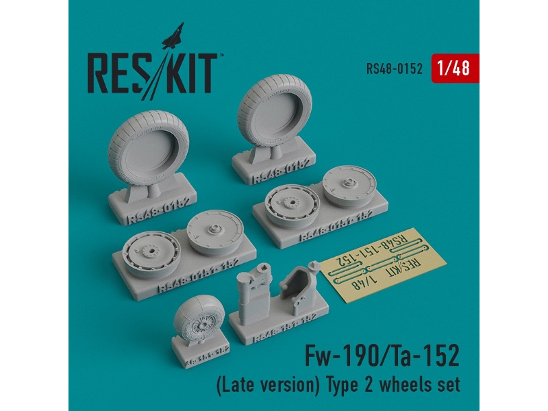 Fw-190/Ta-152 (Late Version) Type 2 Wheels Set - zdjęcie 1 Fw-190/Ta-152 (Late Version) Type 2 Wheels Set - zdjęcie 1