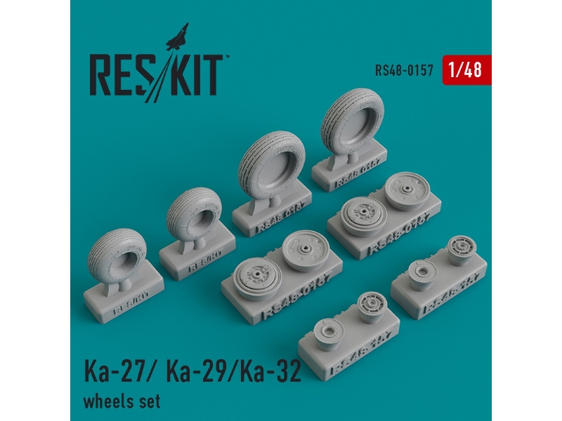 Ka-27/Ka- 29/Ka-32 Wheels Set - zdjęcie 1 Ka-27/Ka- 29/Ka-32 Wheels Set - zdjęcie 1