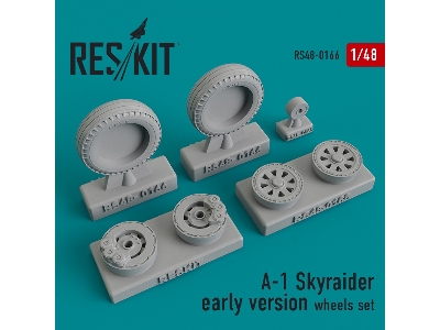 A-1 Skyraider Early Version Wheels Set - zdjęcie 1